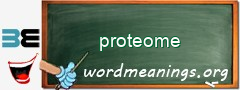 WordMeaning blackboard for proteome